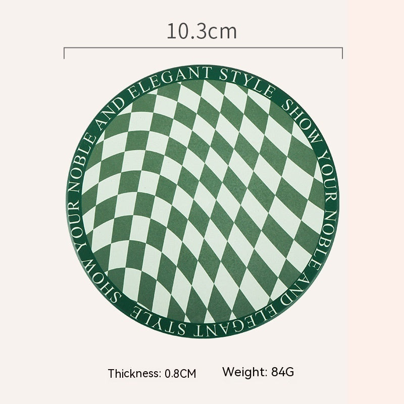 Retro Chessboard Coffee Cup Mat - Twissie