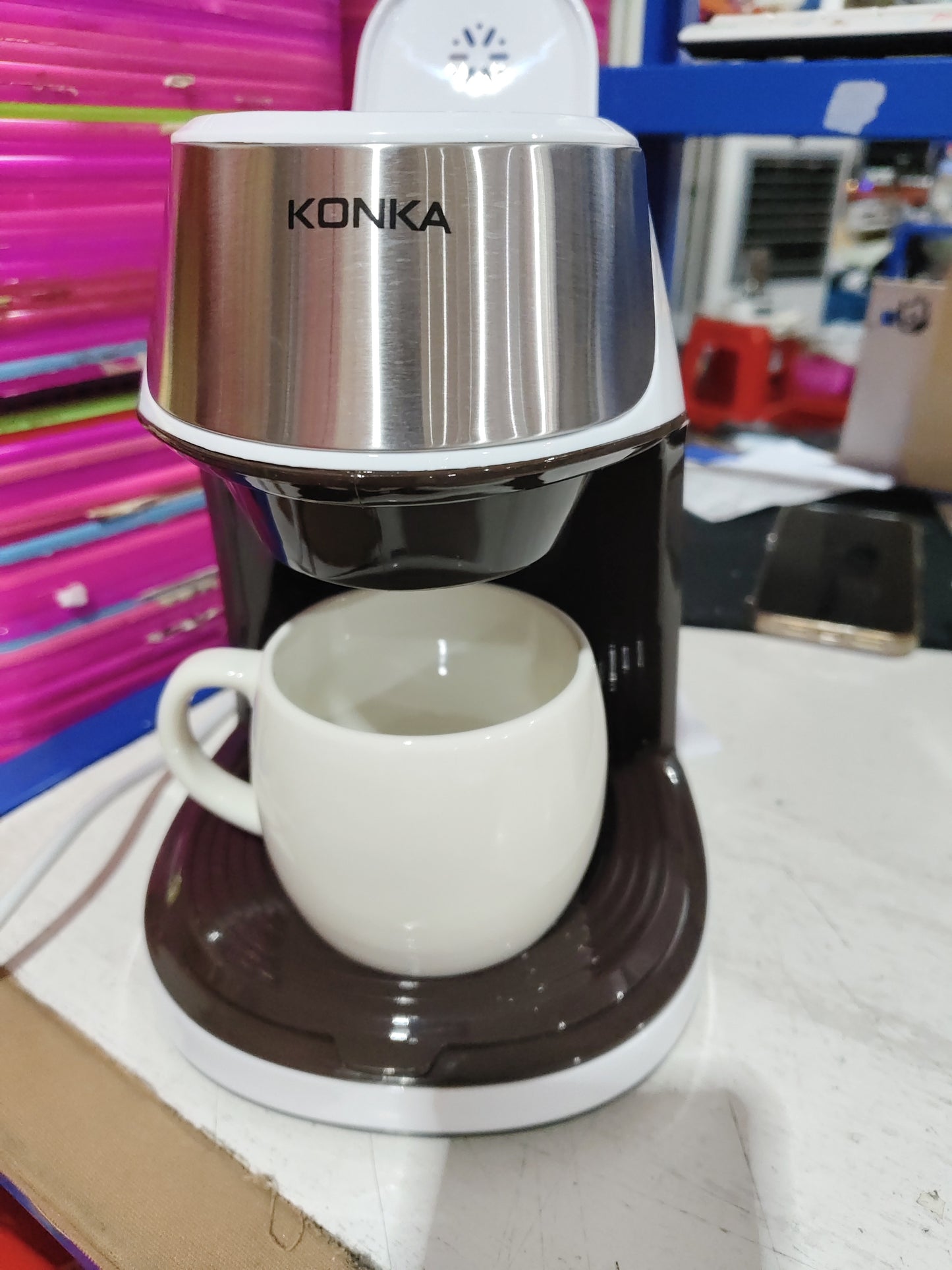 Portable Coffee Maker - Mini Automatic Single-Serve Machine for Home, Office & Desk - Twissie