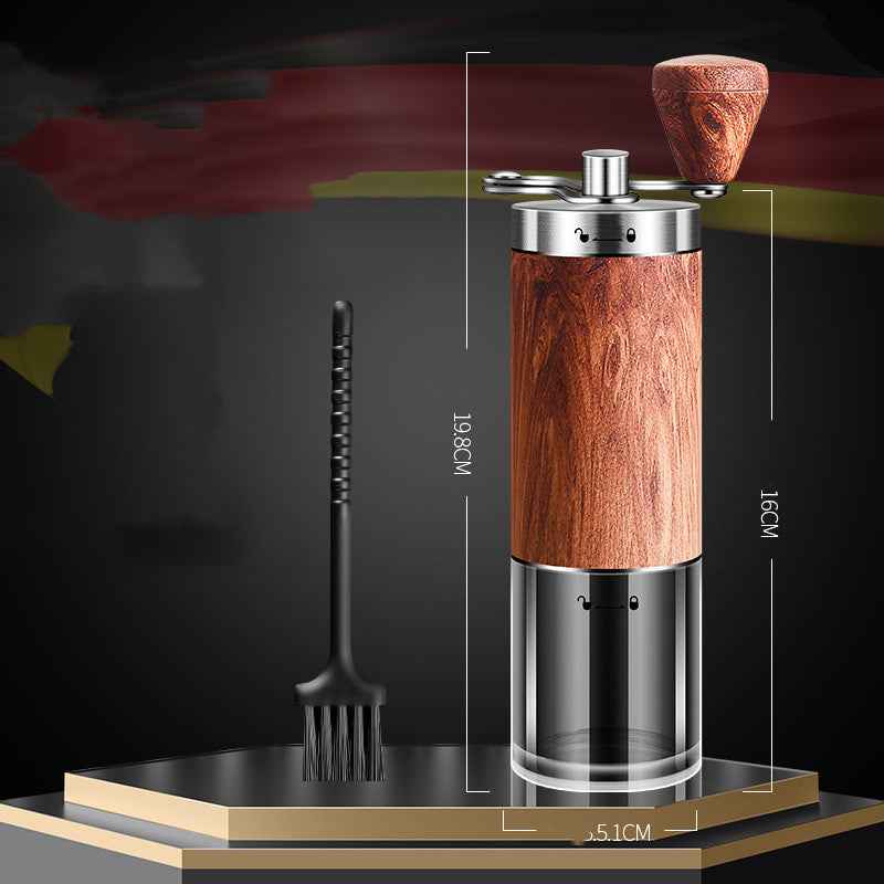 Manual Coffee Grinder – Portable 304 Stainless Steel Hand Coffee Grinder with Wood Grain Design - Twissie
