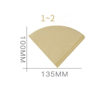Value pack of 40 natural paper coffee filters for daily brewing and clean up