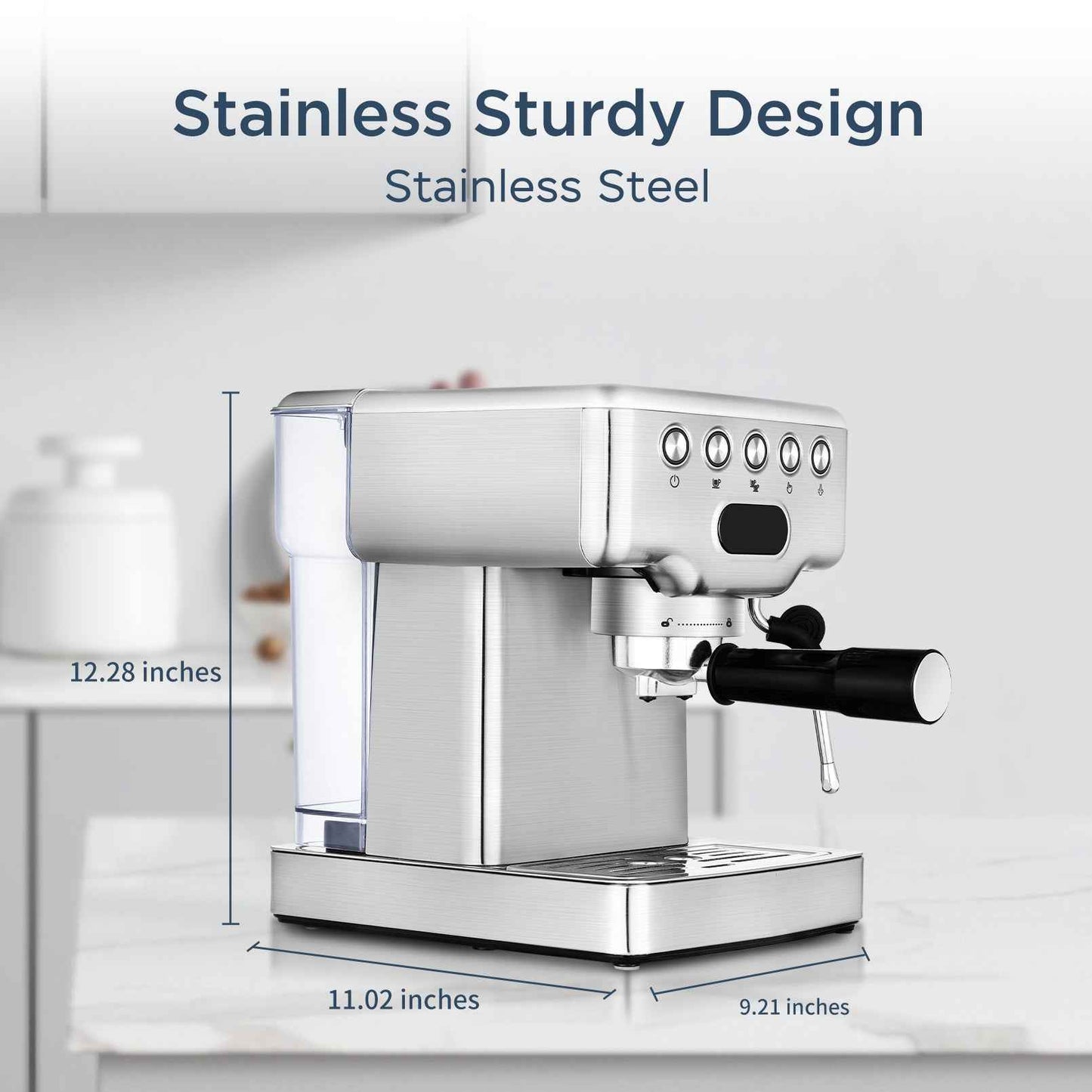 Geek Chef professional espresso machine - Compact design perfect for small kitchens - Order today