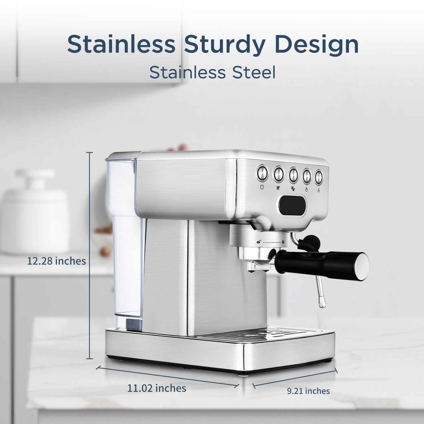 Geek Chef professional espresso machine - Compact design perfect for small kitchens - Order today