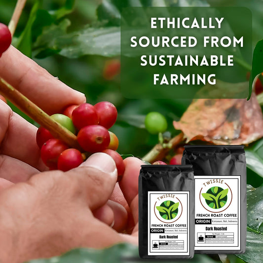 Order French Roast Coffee sourced from quality coffee beans and dark roasted to create an intense, smoky flavor.