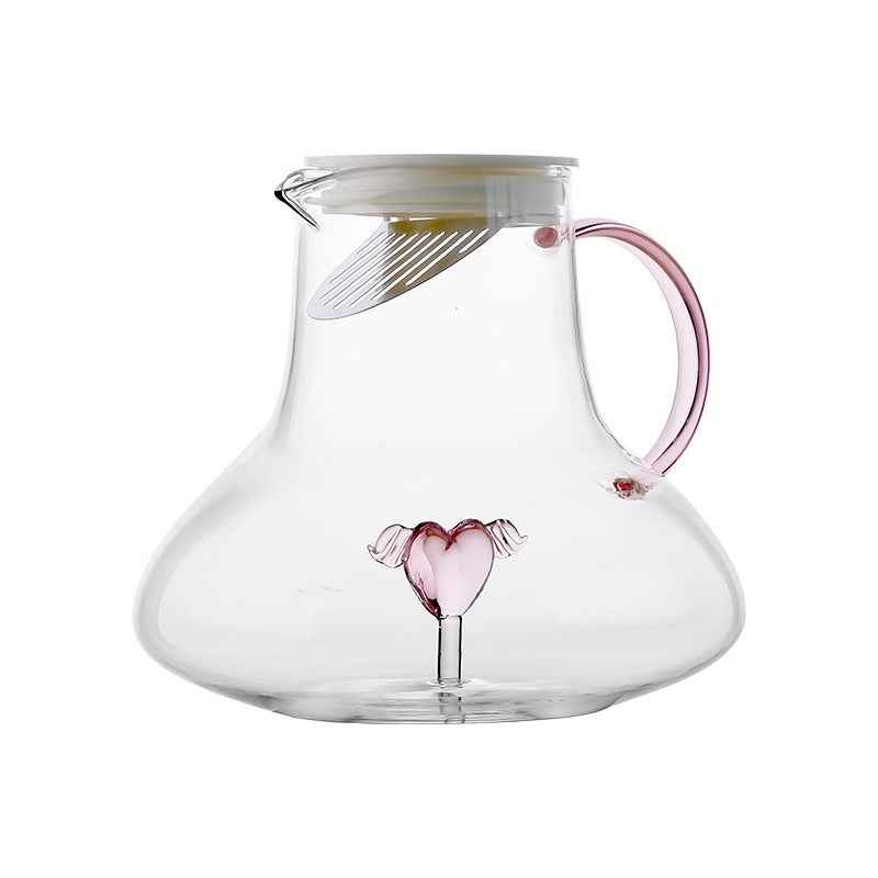“Large capacity glass water pitcher for fridge – convenient water jug for family and gatherings”