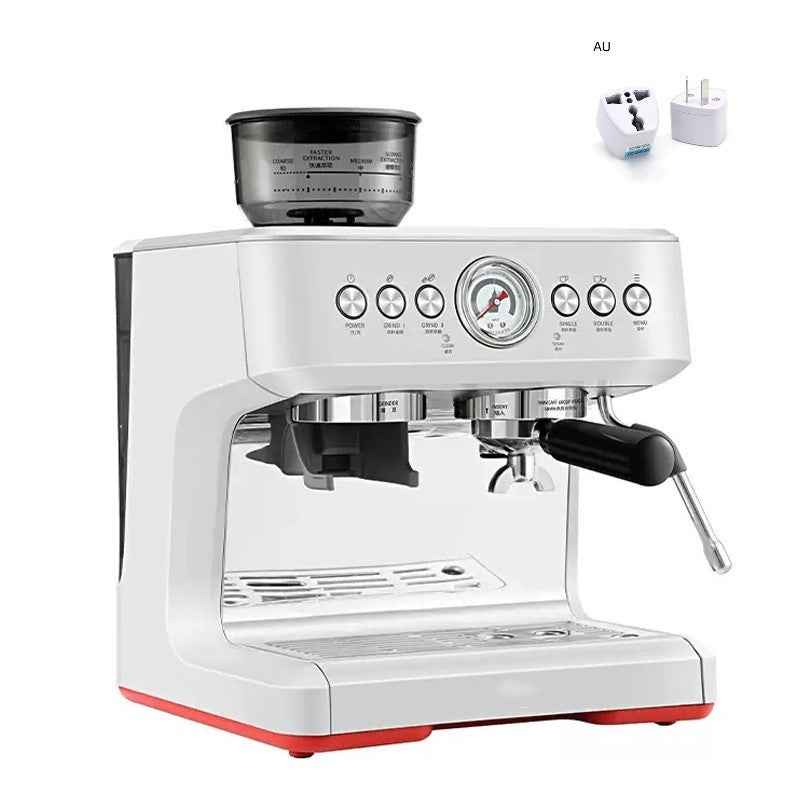 Commercial-style portafilter and group head - Maximum control over extraction time and pressure - Craft the perfect shot your way