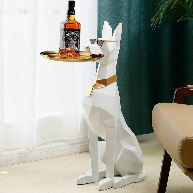 Luxury home accent furniture - designer Nordic puppy table for sofa side