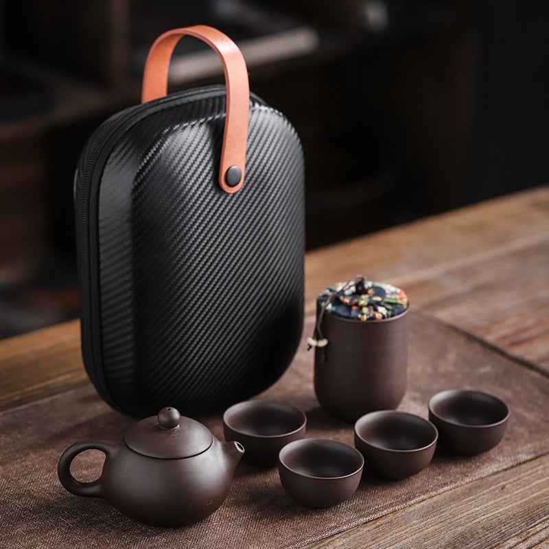 “Travel tea set with carrying case – best portable gift set for tea enthusiasts and travelers”
