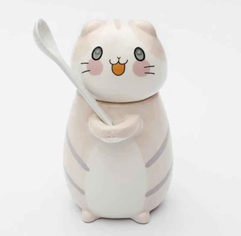 Cute animal drinkware - creative cat-themed mug perfect for coffee and tea lovers