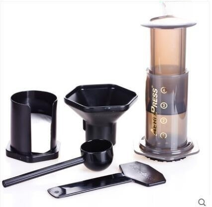 Portable Manual French Press Coffee Machine With 350 Pieces Of Coffee Filter Paper - Twissie