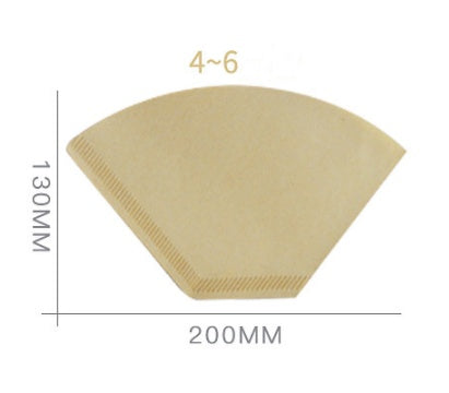Chlorine free natural brown coffee filters to remove sediment and coffee oils