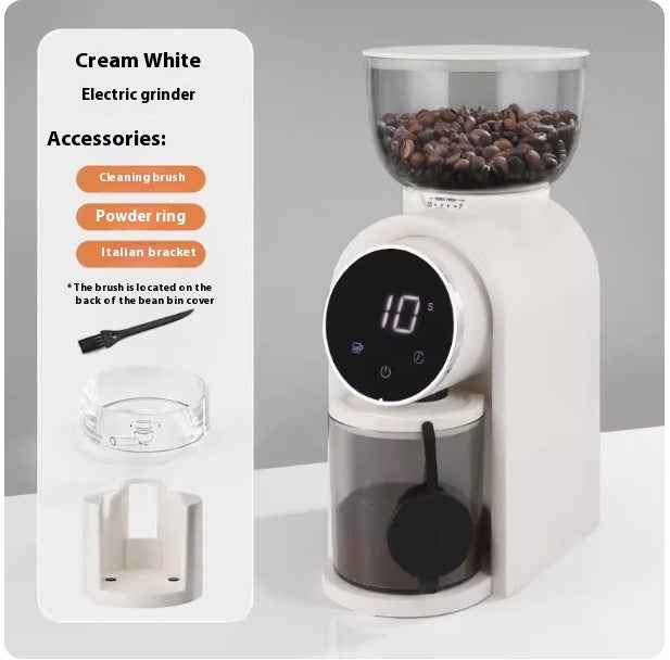 Multiple grind settings with memory - Save preferences for different coffee types - Customized grinding for your favorite beans