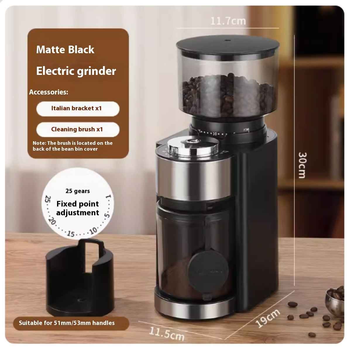 Touchscreen controls on grinder with scale - Easy programming for different brewing methods - User-friendly professional features