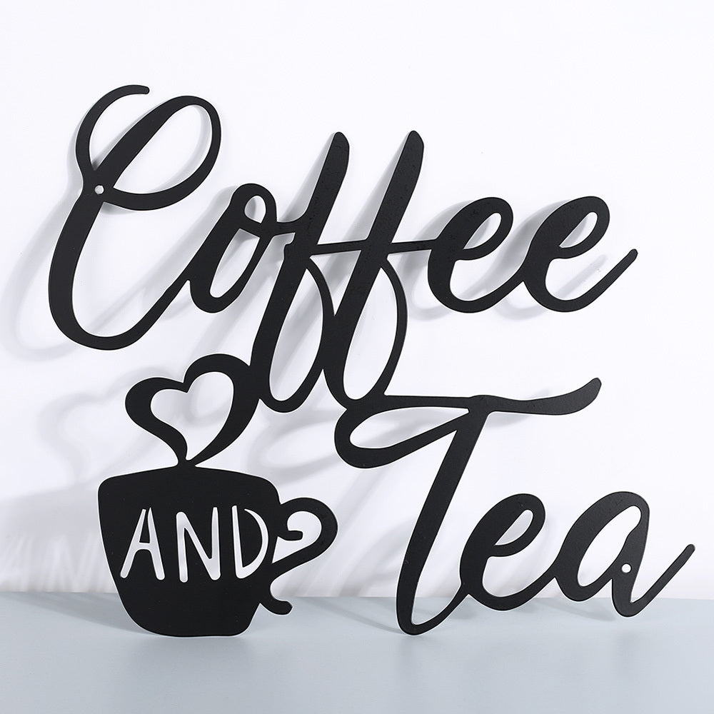 Metal COFFEE AND TEA Wall Hanging - Twissie