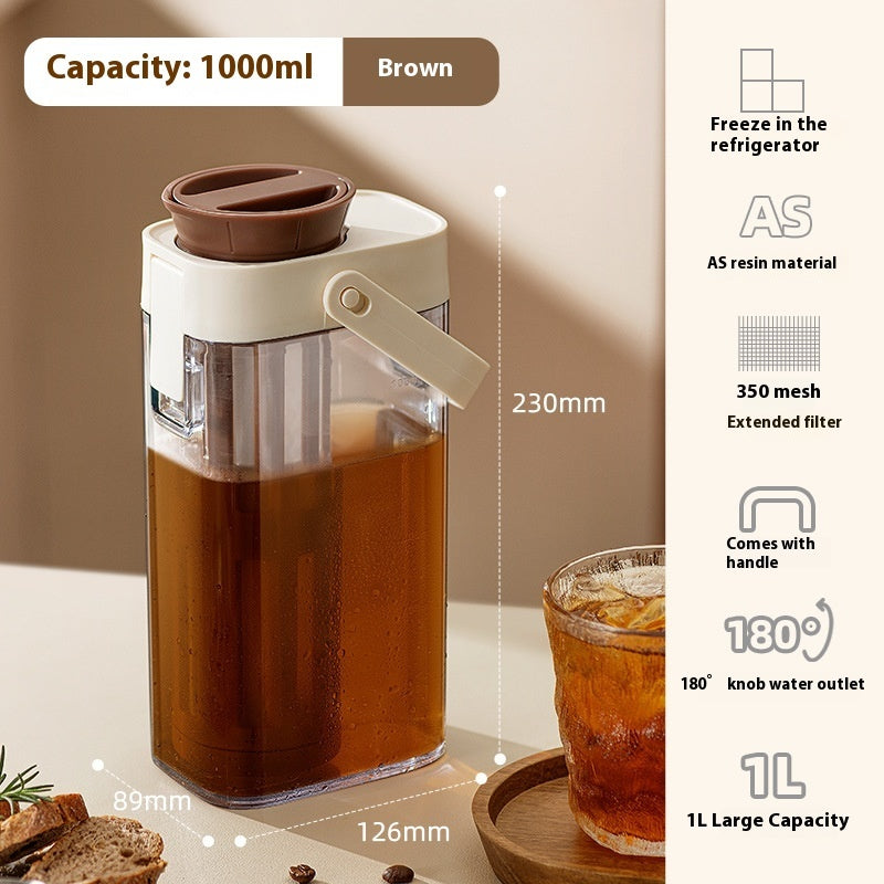 Cold Brew Coffee Maker 1000ml — Sealed Household Cold Kettle - Twissie