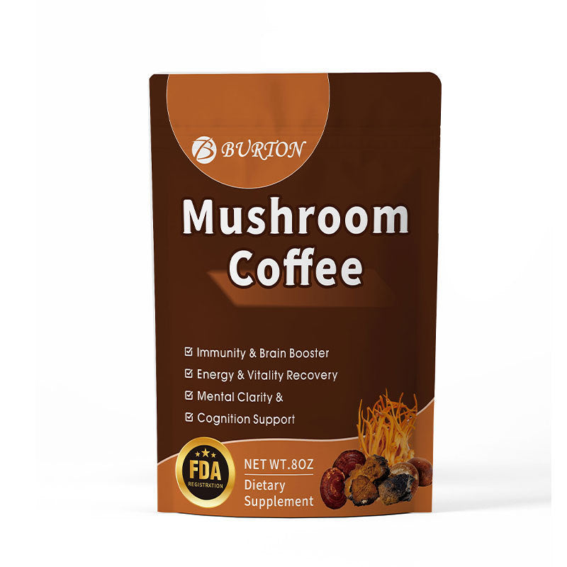 Mushroom instant coffee single pack - smooth functional beverage mix