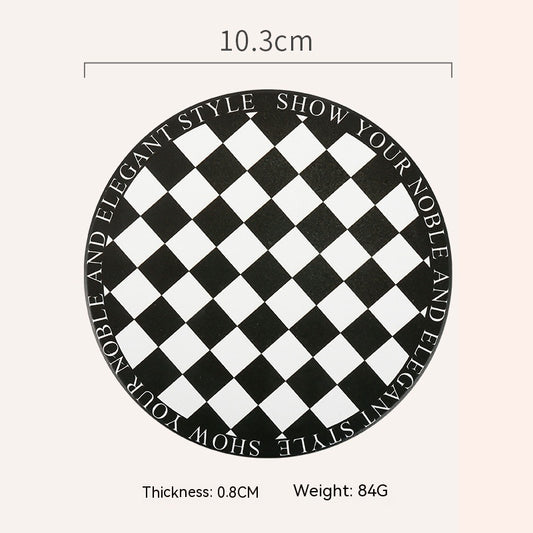 Retro Chessboard Coffee Cup Mat - Twissie