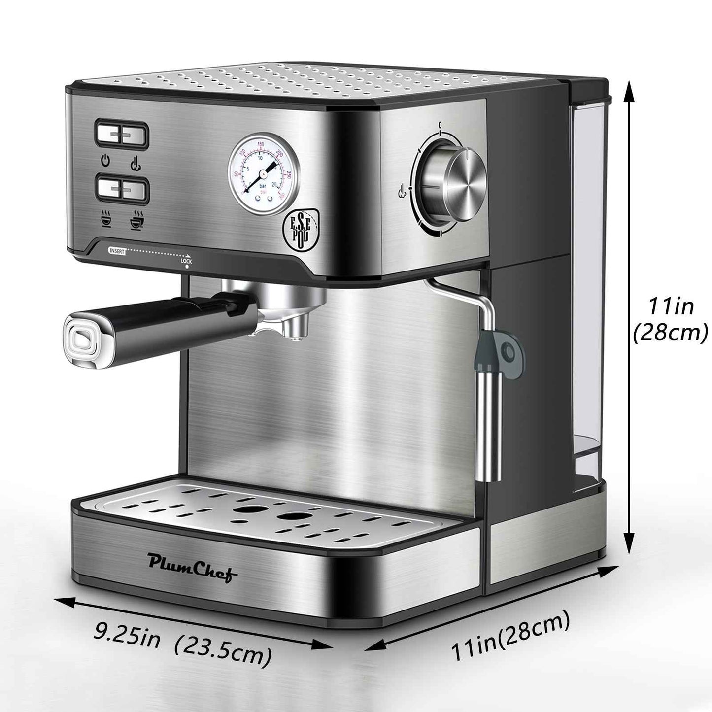 20-Bar Espresso Machine with commercial-grade pressure - Create authentic Italian espresso at home - Buy now for cafe-quality coffee every morning