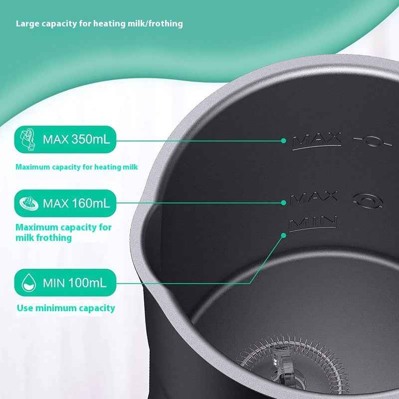 Milk frother creating velvety microfoam - Automatic whisking for perfect consistency - Easy one-button operation for professional results
