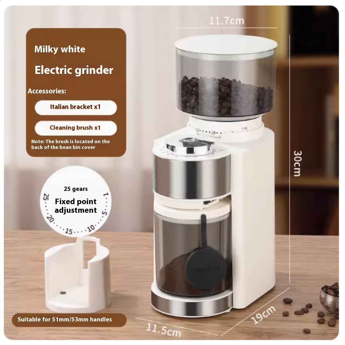 Built-in high-precision scale - Weight-based grinding eliminates inconsistency - Perfect dose every time automatically