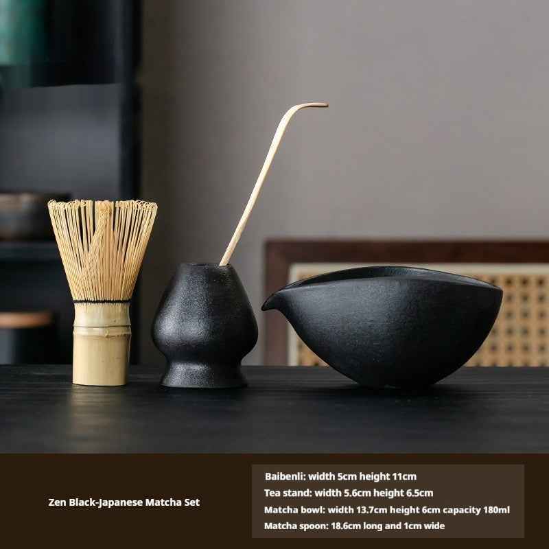 Traditional bamboo matcha whisk (chasen) with fine bristles for creating a smooth, lump-free froth