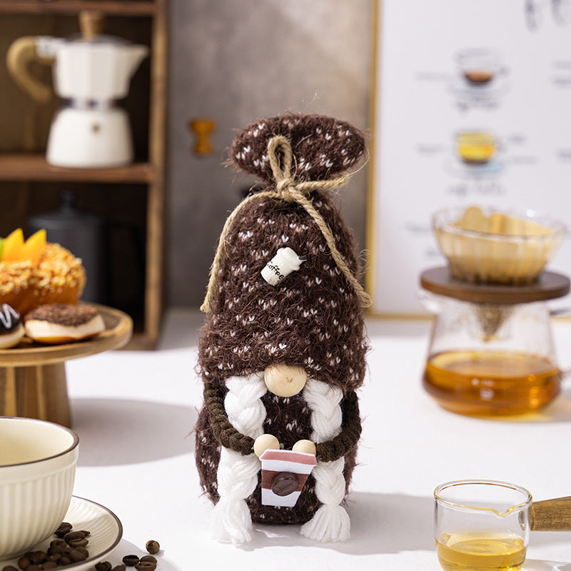 Swedish Coffee Ornaments Doll - Tomte Gnome Set for Scandinavian Kitchen & Christmas Decor - Twissie