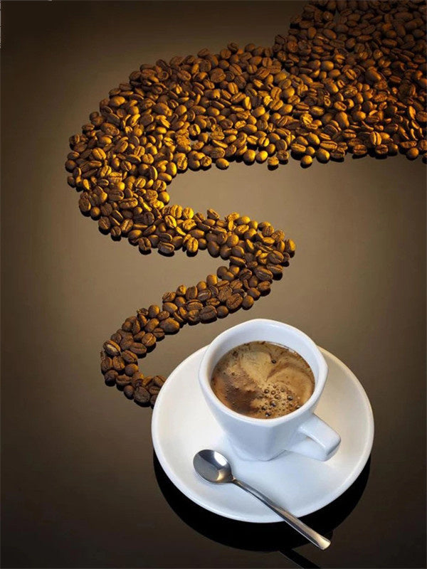 Diamond  Coffee Mosaic Landscape Painting - Twissie