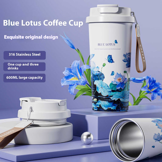 Insulated Coffee Cup - 500ml Stainless Steel Travel Mug, 12-Hour Hot & Cold - Twissie