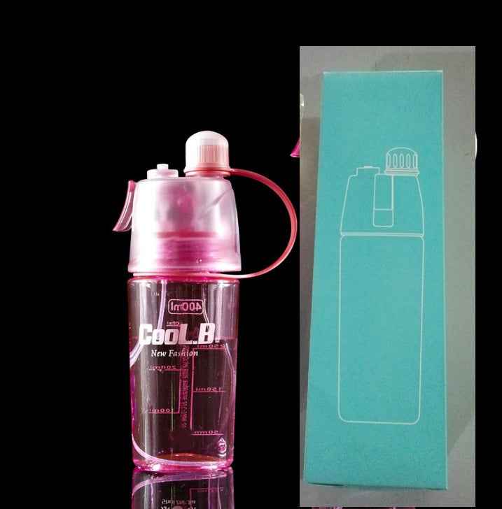 Transparent mist spray bottle showing water level for easy refill monitoring