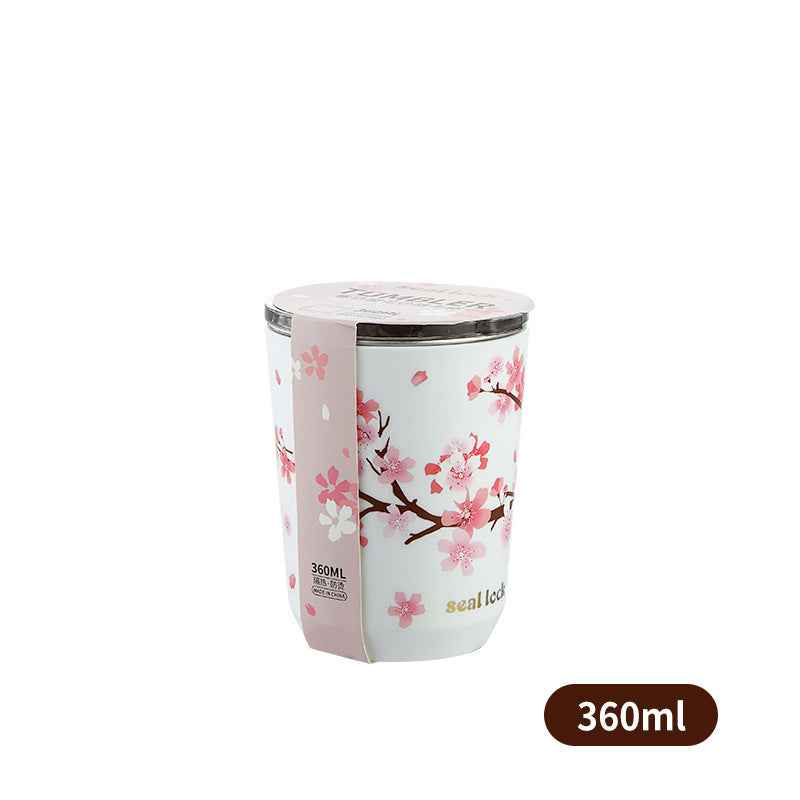 Insulated Coffee Cup for Girls – Stainless Steel Travel Mug for Milk Tea & Coffee, Leak-Proof, Portable 360ml/460ml/560ml - Twissie