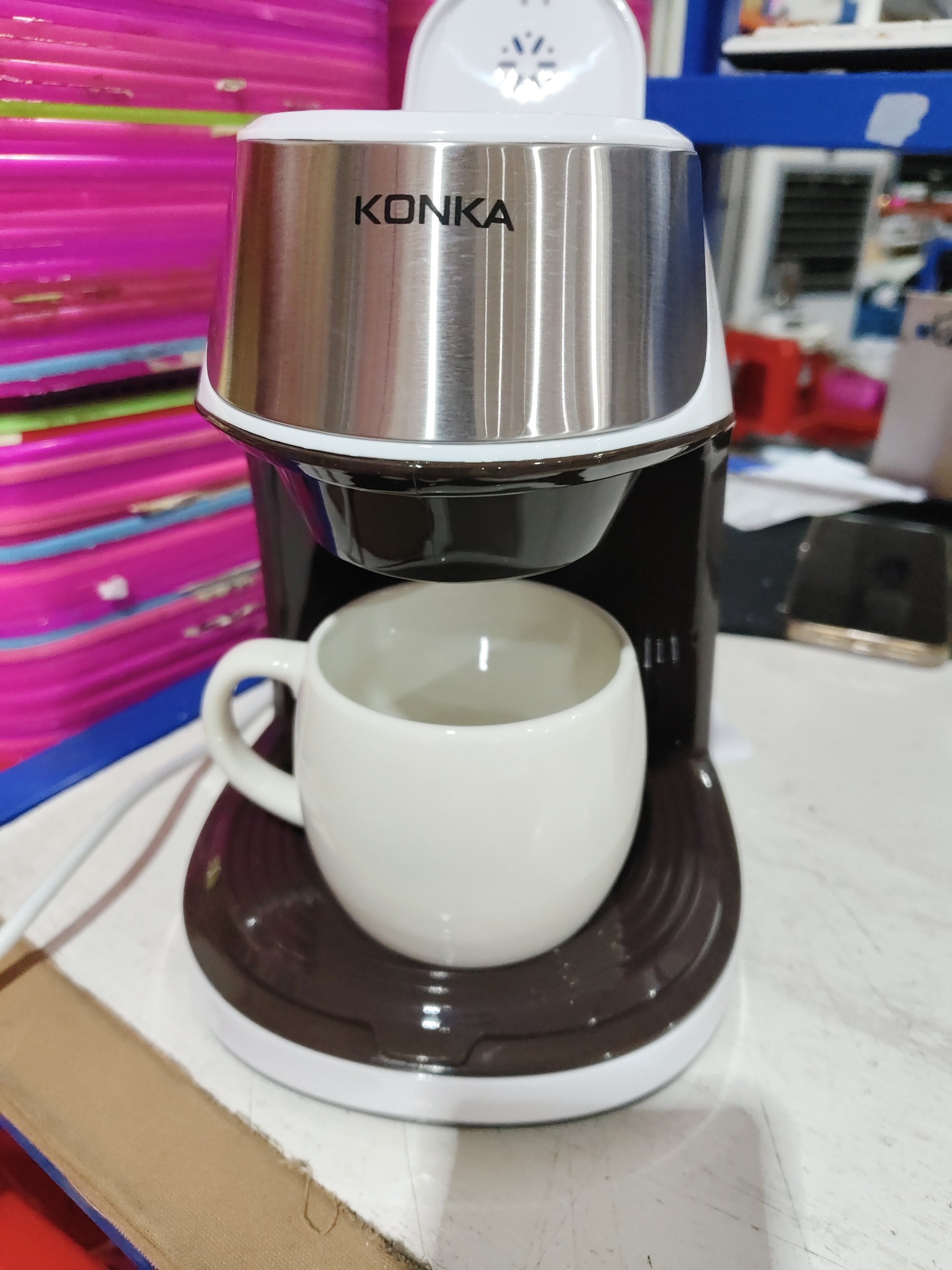 Portable Coffee Maker - Mini Automatic Single-Serve Machine for Home, Office & Desk - Twissie