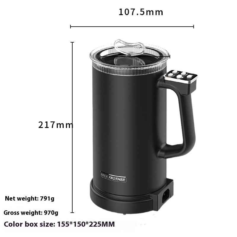 Automatic Hot/Cold Milk Frother - One-touch operation for both warm and chilled drinks - Get cafe-quality milk preparation instantly