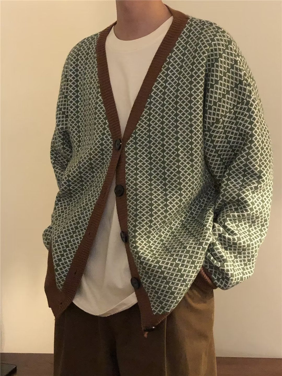 Tide Coffee Vintage Knitted Cardigan Vest - Twissie