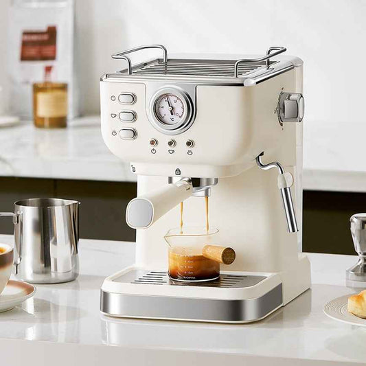 Home Coffee Machine with built-in grinder - Fresh beans to perfect cup automatically - Buy now for barista-quality coffee every morning