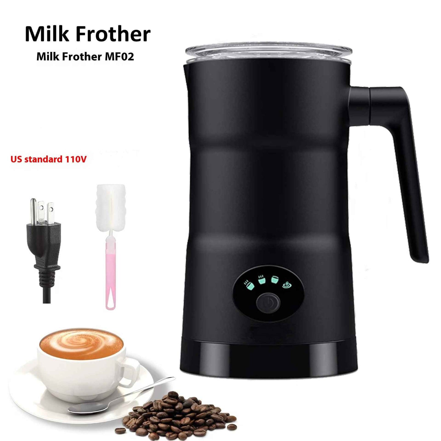 Hot milk frothing in automatic machine - Perfect temperature control for lattes - Enjoy warm, frothy drinks in minutes