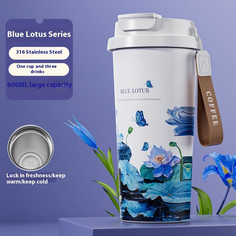 Insulated Coffee Cup - 500ml Stainless Steel Travel Mug, 12-Hour Hot & Cold - Twissie
