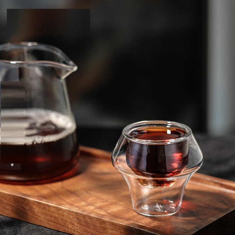 Bomber Double Wall Espresso Cup — 60ml Borosilicate Glass - Twissie