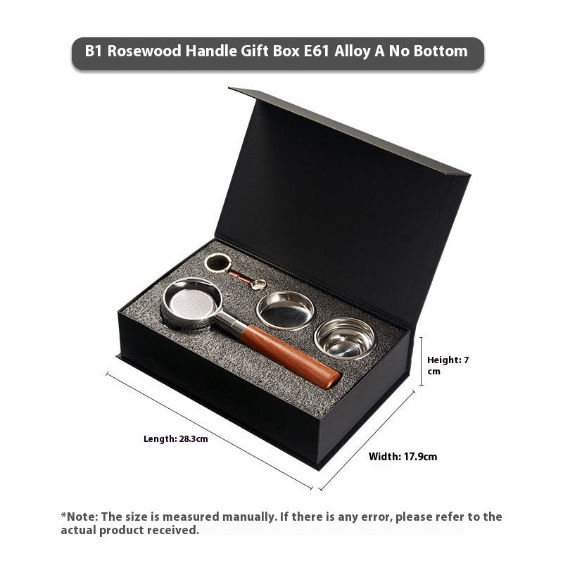 E61 Group Head Handle - 58mm Solid Wood Portafilter for Bottomless Espresso Baskets - Twissie