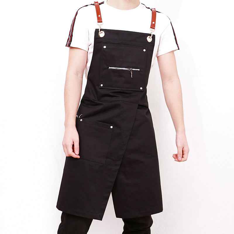 Professional Coffee Shop Apron – Barista Canvas Overalls - Twissie