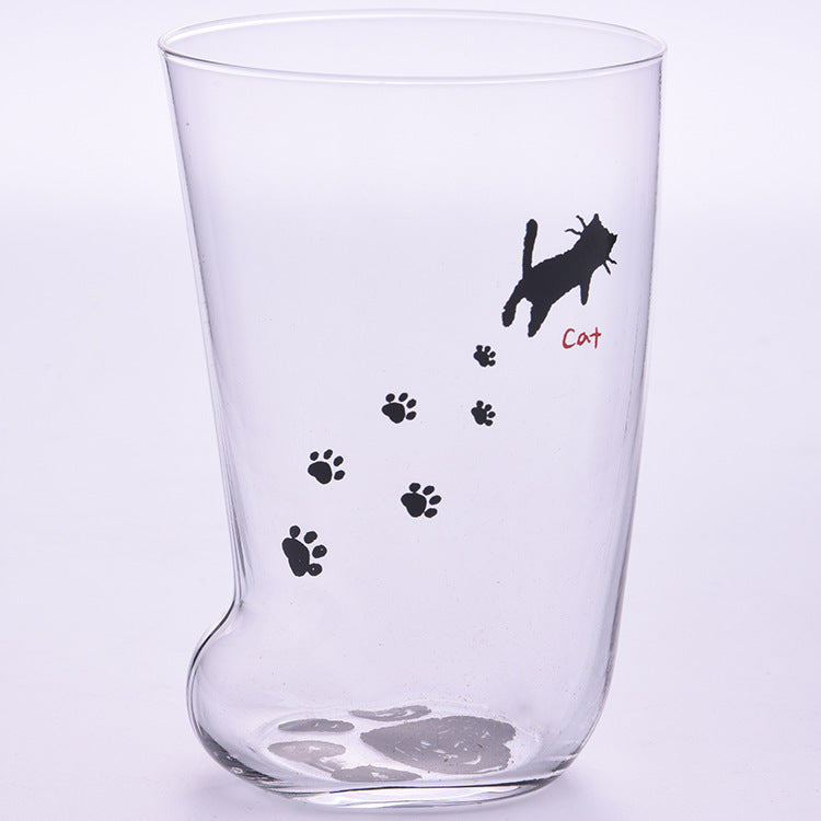 Creative Cute Cat Paws Glass Tiger Paws Mug Office Coffee Mug Tumbler Personality Breakfast Milk Porcelain Cup Gift - Twissie