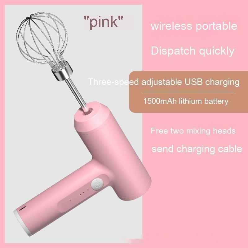 USB rechargeable hand mixer - No batteries needed, eco-friendly charging - Always ready for spontaneous baking sessions