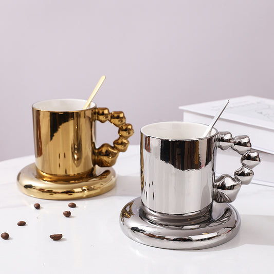 Star Handle Ceramic Coffee Cup - Twissie