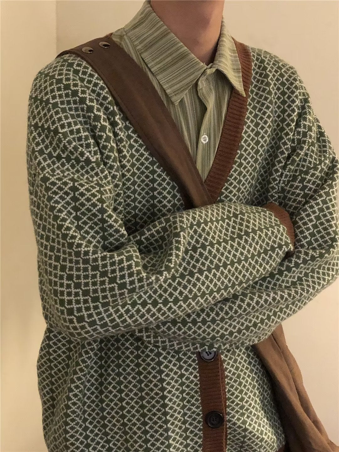 Tide Coffee Vintage Knitted Cardigan Vest - Twissie