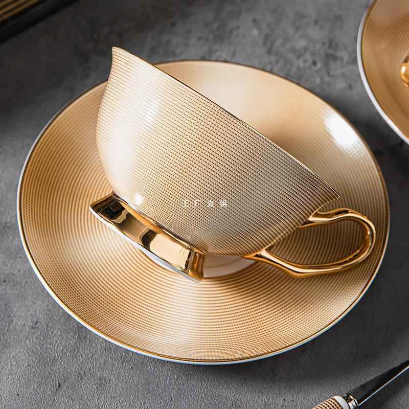 European Coffee Set - 15-Piece Luxury Porcelain Serving Set for Espresso & Afternoon Tea - Twissie