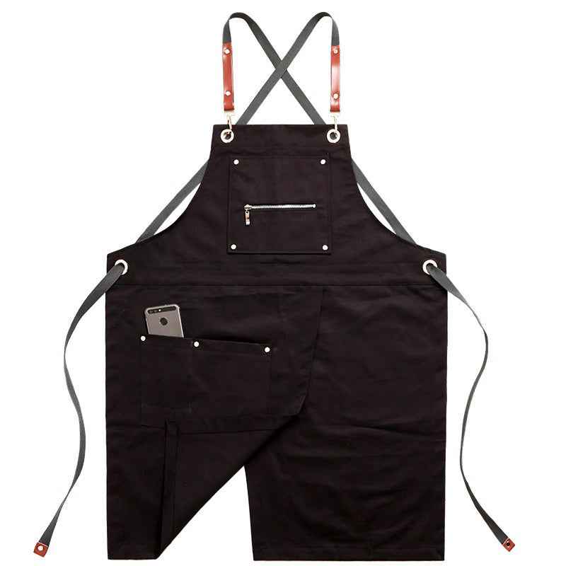 Professional Coffee Shop Apron – Barista Canvas Overalls - Twissie