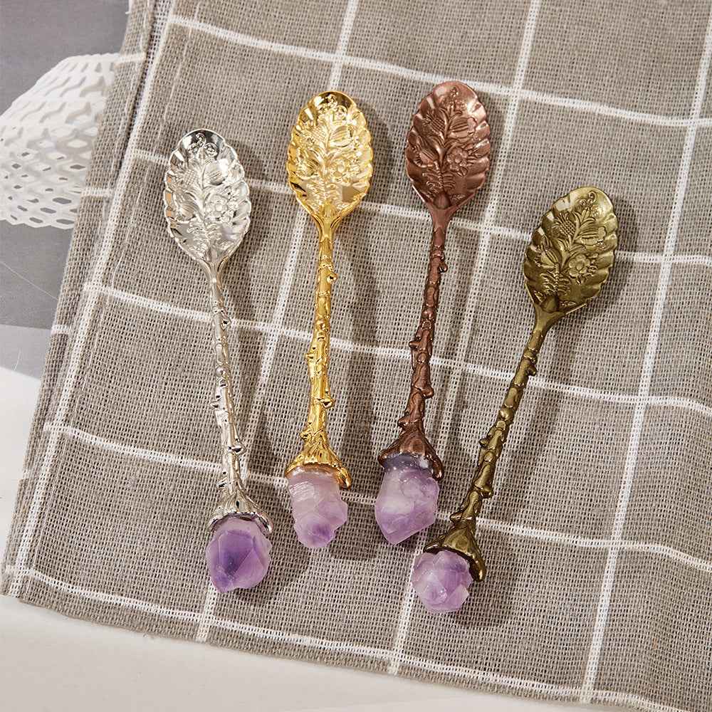 Retro Dessert Spoon - Bronze Finishes for Cafe & Home Dining - Twissie