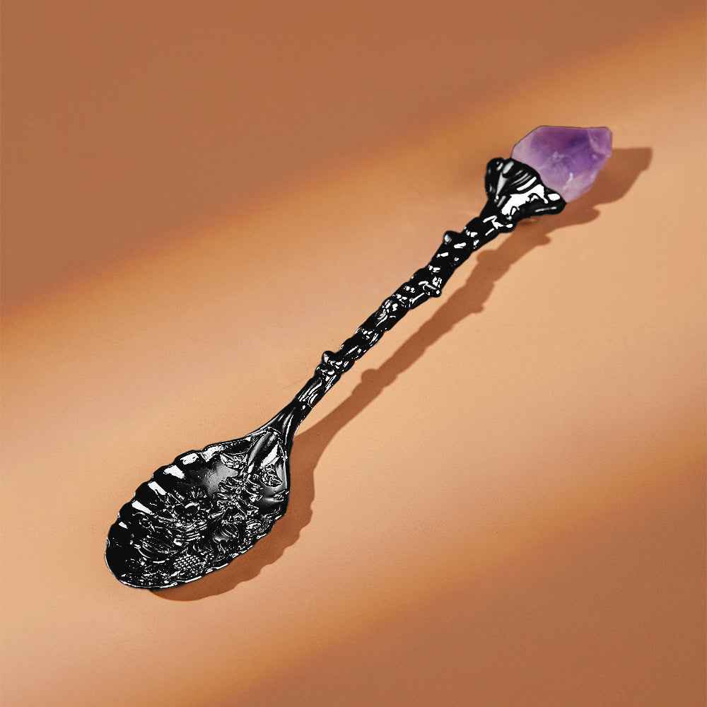 Retro Dessert Spoon - Bronze Finishes for Cafe & Home Dining - Twissie