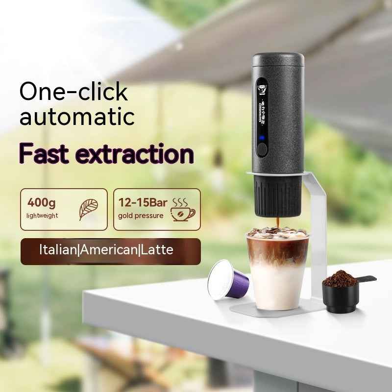 Portable Espresso Maker for travel and camping - Make barista-quality espresso anywhere - Buy now for fresh coffee on the go