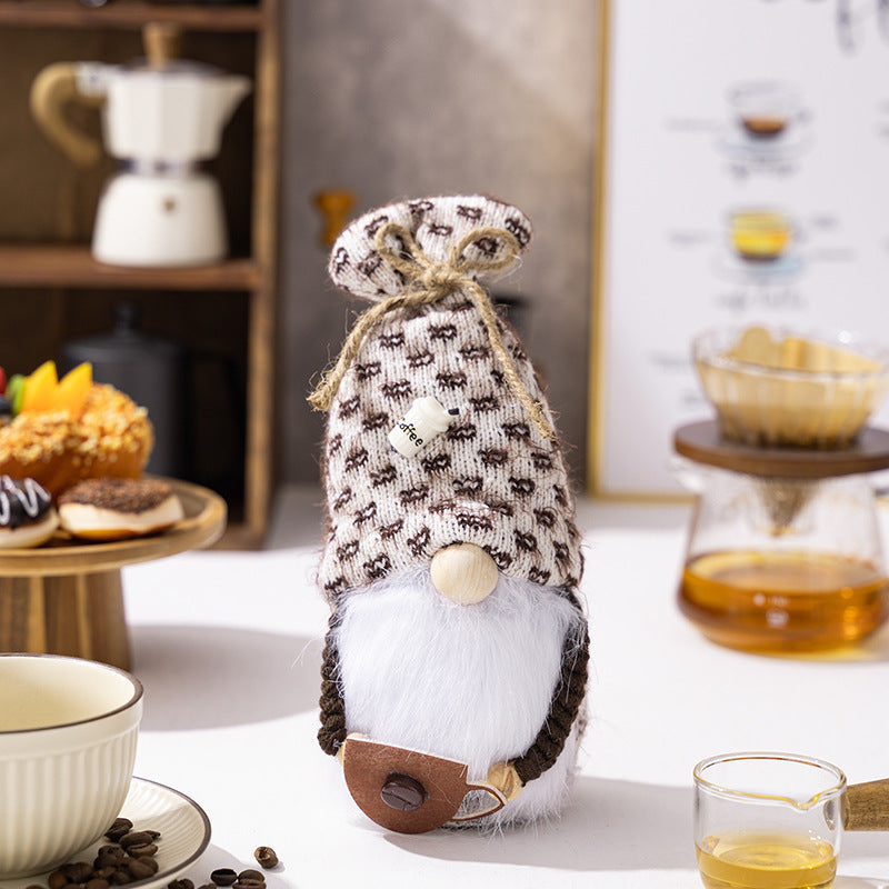 Swedish Coffee Ornaments Doll - Tomte Gnome Set for Scandinavian Kitchen & Christmas Decor - Twissie