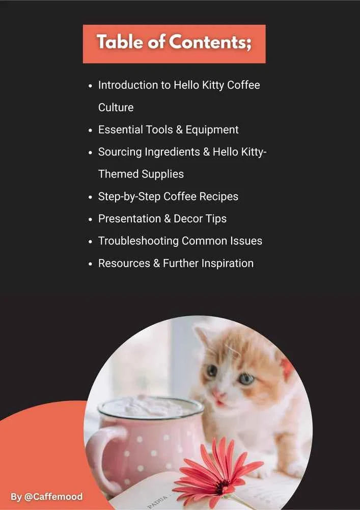 Shop Instant Download Hello Kitty Coffee Recipes - Digital Format - Twissie