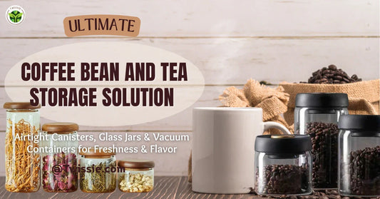 Ultimate Coffee Bean and Tea Storage Solution: Airtight Canisters, Glass Jars & Vacuum Containers for Freshness & Flavor